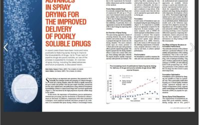Pharm Focus Asia features piece on spray drying and it’s latest advances by Dr Mark Davis, UL
