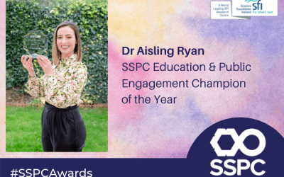 Dr Aisling Ryan SSPC Education & Public Engagement Champion of the Year