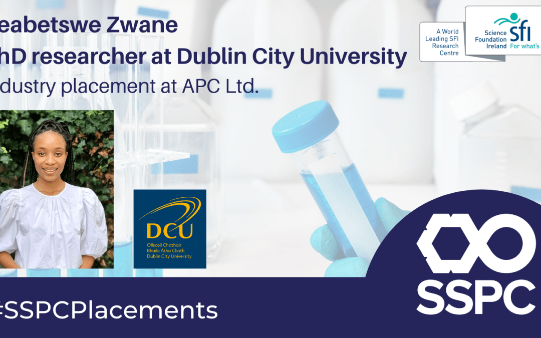 SSPC’s Reabetswe Zwane, DCU, industry placement at APC Ltd.